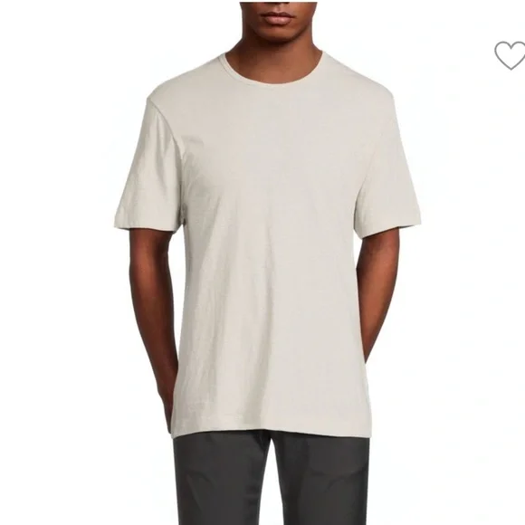 Theory Men’s Precise Pima Cotton Tee in Vapor Grey size S - Picture 1 of 12